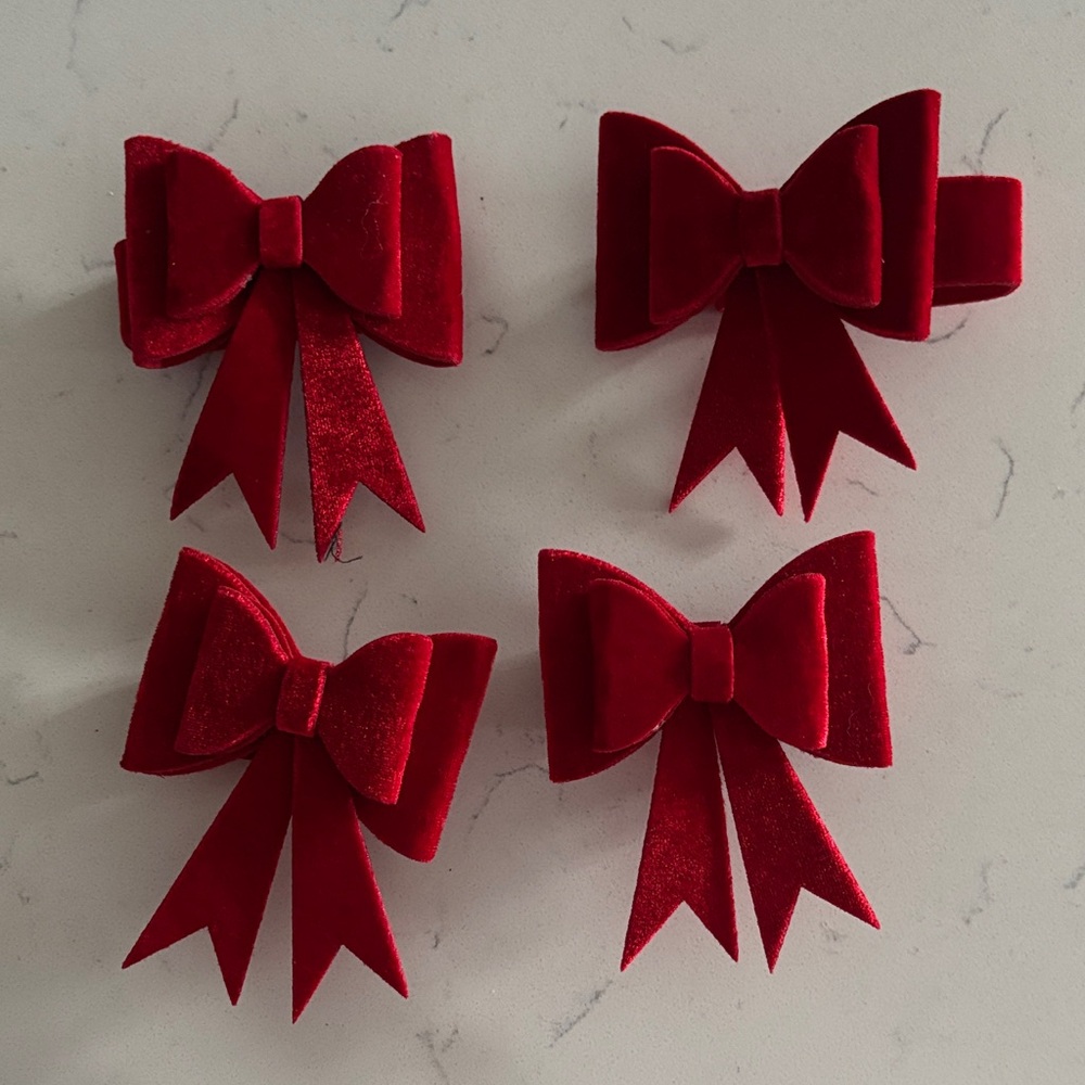 Elegant Red Velvet napkin holders